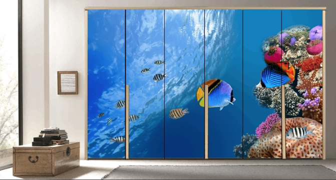 Αυτοκόλλητο ντουλάπας ωκεανό